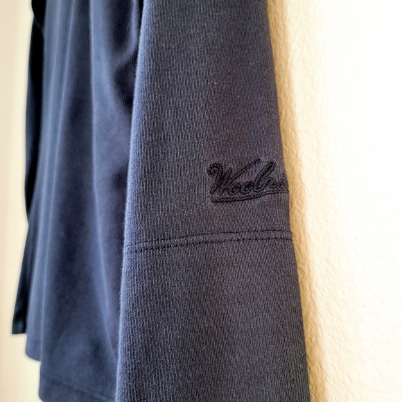 Woolrich navy blue 1/4 zip up pullover shirt Size Small - Picture 4 of 8